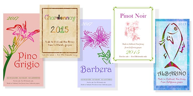 Wine label designs